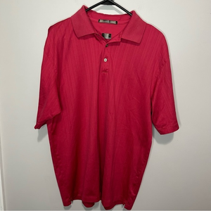 Men’s Tiger Woods Size Large Magenta Short Sleeve Golf Polo Shirt‎